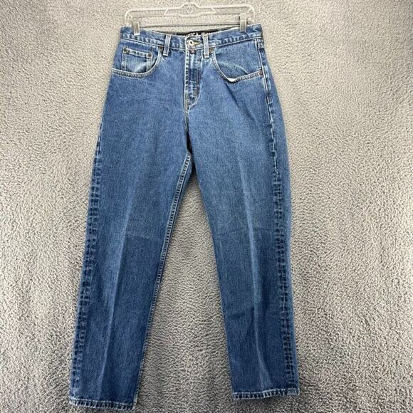 Vintage Nautica Jeans Men's 30x30 Blue Denim Medium Wash Faded Patch Skate 90s - Picture 2 of 11